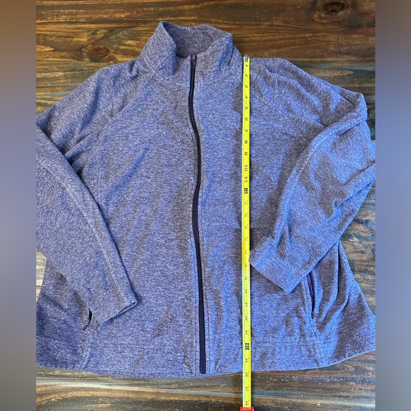 Duluth Trading Co Full Zip Fleece Jacket ZipperPockets Women's 2XL purple - Picture 2 of 8